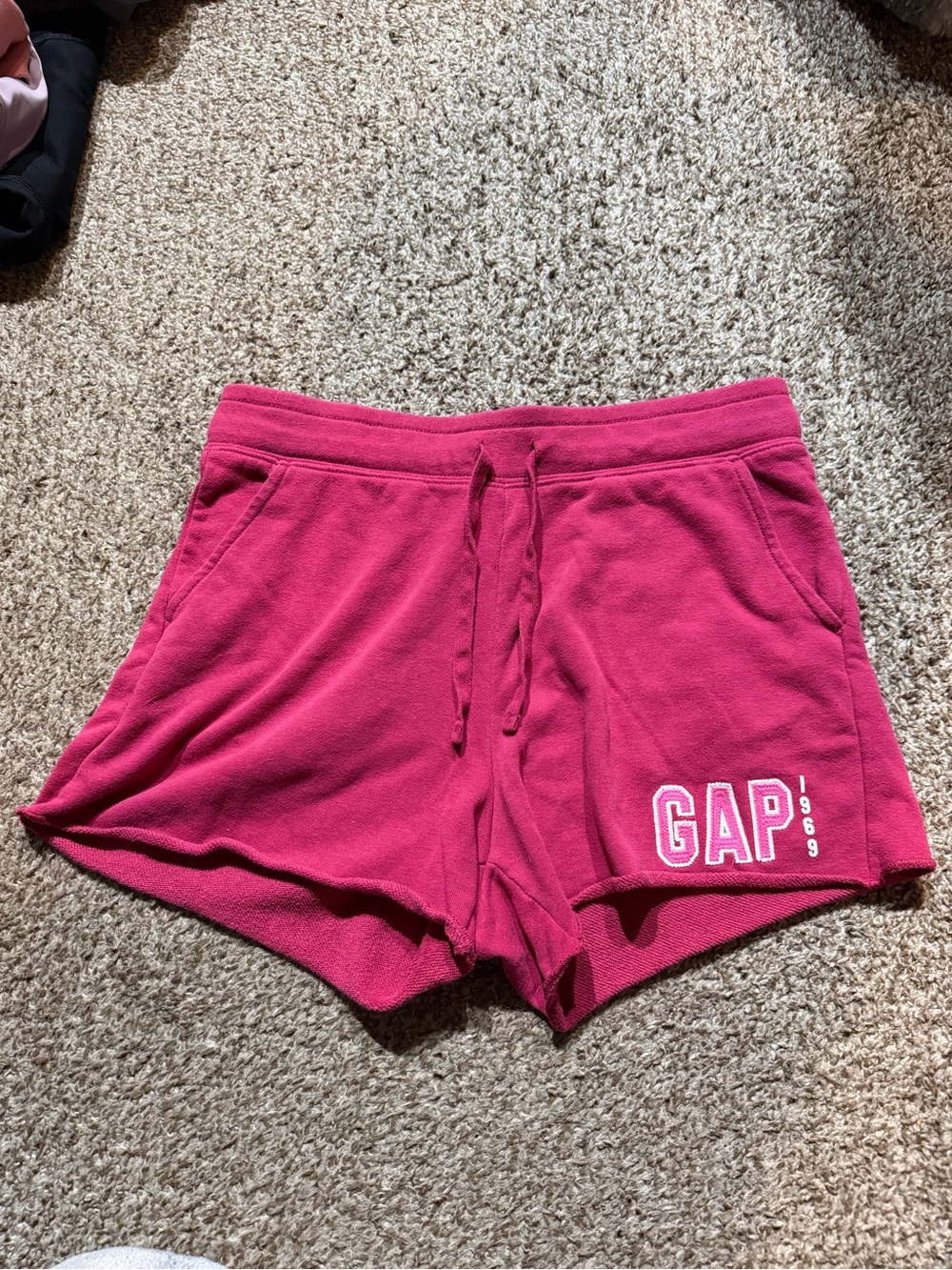 GAP Hot Pink Terry Drawstring Athletic Shorts